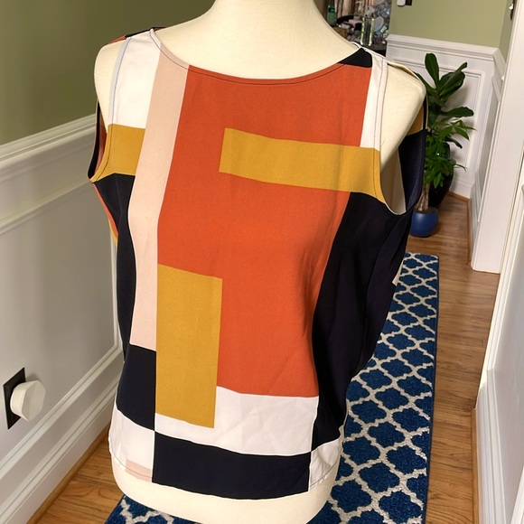 LOFT • Geometric Print Shell - Picture 3 of 7